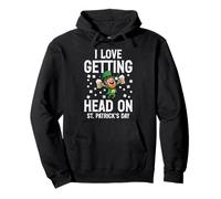 Amor Conseguir Cabeza en el día de San Patricio Funny Saint Pattys Hombres Sudadera con Capucha