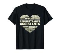 Amor Corazón Datos Asistentes Administrativos Amante Vida Administrativa Camiseta