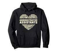 Amor Corazón Datos Asistentes Administrativos Amante Vida Administrativa Sudadera con Capucha