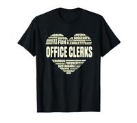 Amor Corazón Datos Oficina Empleados Amante Empleado Vida Buen Trabajo Camiseta