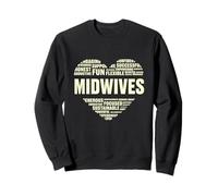 Amor Corazón Datos Parteras Amante Partera Vida Amo Niños Sudadera