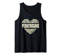 Amor Corazón Datos Pediatras Amante Vida Pediátrica Buen Trabajo Camiseta sin Mangas