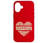 Amor Corazón Datos Terapeutas ocupacionales Amante Vida laboral Carcasa para iPhone 16