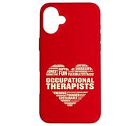 Amor Corazón Datos Terapeutas ocupacionales Amante Vida laboral Carcasa para iPhone 16 Plus