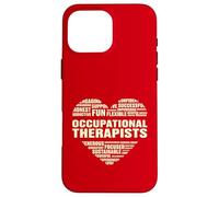 Amor Corazón Datos Terapeutas ocupacionales Amante Vida laboral Carcasa para iPhone 16 Pro Max