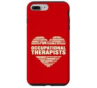 Amor Corazón Datos Terapeutas ocupacionales Amante Vida laboral Carcasa para iPhone 7 Plus/8 Plus