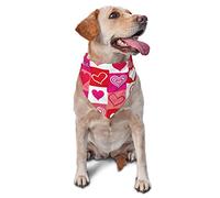 Amor corazón Día de San Valentín Perro pañuelos Mascota Bufanda triángulo Babero niño niña pañuelo Ajustable Accesorios para Cachorro pequeño Mediano Grande