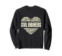 Amor Corazón Hechos Ingenieros Civiles Amante Ingeniería Vida Trabajo Sudadera