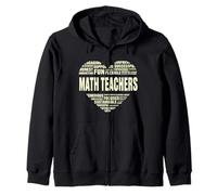 Amor Corazón Hechos Matemáticas Maestros Amante Maestro Vida Amor Matemáticas Sudadera con Capucha