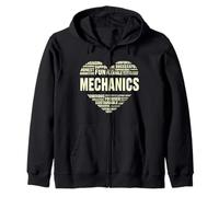Amor Corazón Hechos Mecánica Amante Mecánico Vida Amo Coches Sudadera con Capucha