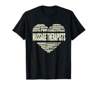 Amor Corazón Hechos Mensaje Terapeutas Amante Masajear Vida Trabajo Camiseta