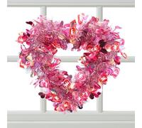 Amor Coronas Para Puerta De Entrada, Corona De Flores De Corazón | Valentine Madde Guirnaldas Para Puerta De Entrada Al Aire Libre, Decoración De Pared De Corona Hecho A Mano, Para María