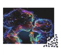 Amor cósmico Puzzles 1000 Piezas Papel Reciclado para Adultos Puzzle para Adultos Juego difícil desafiante Juego Educativo para descompresión Excelente Idea de Regalo 38x26cm/1000pcs