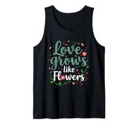 Amor Crecimiento como Flores Conexión Natural Camiseta sin Mangas