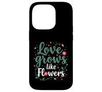 Amor Crecimiento como Flores Conexión Natural Carcasa para iPhone 14 Pro