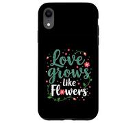 Amor Crecimiento como Flores Conexión Natural Carcasa para iPhone XR