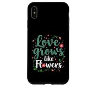 Amor Crecimiento como Flores Conexión Natural Carcasa para iPhone XS MAX
