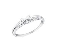 amor Cupid Ring 925 Anillos de Plata de Ley para Mujer, con sintetizador de circonita cúbica, Plata, Infinito, Viene en Caja de Regalo de Joyería, 2035637