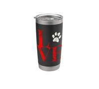 Amor de bebé de piel de perro y gato Vaso térmico de acero inoxidable de doble pared