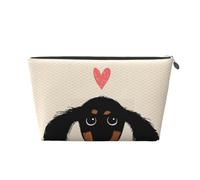 Amor de Cachorro de Perro Salchicha, Bolsa de artículos de tocador Bolsa de Maquillaje Bolsa de cosméticos Bolsa de artículos de tocador de Viaje portátil
