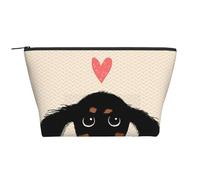 Amor de Cachorro de Perro Salchicha, Bolsa de artículos de tocador Bolsa de Maquillaje Bolsa de cosméticos Bolsa de artículos de tocador de Viaje portátil