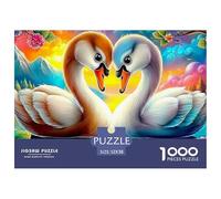 Amor de Cisne Juego De Puzzle Familiar Una Obra De Arte para Montar En Familia Fascina A Hombres Y Mujeres por Igual (A Partir De 14 Años) 52x38cm/1000pcs