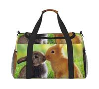 Amor de Conejo Impreso,Bolsas Deportivas, Bolsos de Viaje Deportivos Cruzados de Mano, Bolsas de Viaje de Gran Capacidad para Mujeres y Hombres.
