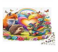 Amor de fantasía Puzzle 1000 Piezas Papel Reciclado para Adultos Puzzle para Adultos Juego Familiar desafiante Excelente Idea de Regalo para relajación y Creatividad 38x26cm/1000pcs