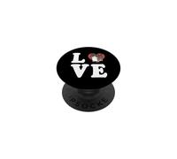 Amor de Gato Escrito con gráfico de corazón PopSockets PopGrip Adhesivo