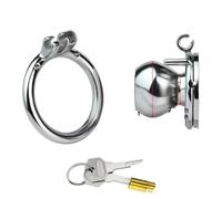 Amor de mariposa con bloqueo de castidad negativo, sexo masculino, salir a usar castidad, jaula de pájaros, anillo for pene, cinturón auxiliar(Transparent)
