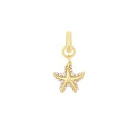 amor dije de plata esterlina 925, con cuenta de vidrio, 2 cm, blanco, estrella de mar, viene en caja de regalo, 2038504