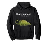 Amor Dinosaurios Odio Gente Autism Nerd Dino Sudadera con Capucha