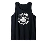 Amor Dios Beber Café Leer Libros Cris Camiseta sin Mangas