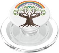 Amor El Planeta Árbol de la Paz Arco Iris Día de la Tierra PopSockets PopGrip para MagSafe