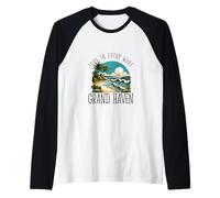 Amor en cada ola - Grand Haven Camiseta Manga Raglan