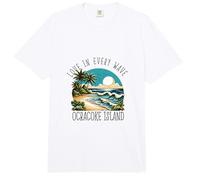 Amor en Cada Ola - Isla de Ocracoke Comfort Colors Adult Heavyweight T-Shirt