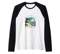 Amor en cada ola - Isla Santa Catalina Camiseta Manga Raglan