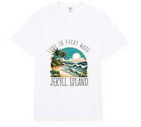 Amor en Cada Ola - Jekyll Island Comfort Colors Adult Heavyweight T-Shirt