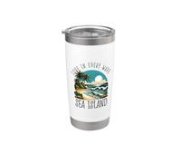 Amor en cada ola - Sea Island Vaso térmico de acero inoxidable de doble pared