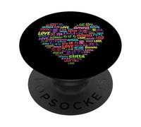 Amor en Diferentes Idiomas Aprende un Mes de un Idioma Extranjero PopSockets PopGrip Adhesivo