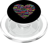 Amor en Diferentes Idiomas Aprende un Mes de un Idioma Extranjero PopSockets PopGrip para MagSafe