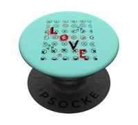 Amor en X y O's PopSockets PopGrip Adhesivo