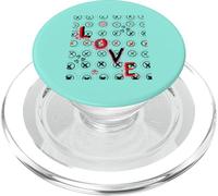 Amor en X y O's PopSockets PopGrip para MagSafe