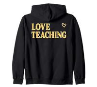Amor Enseñanza Corazón Maestra Sudadera con Capucha