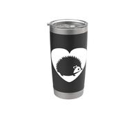 Amor Erizos Animales Pequeño y divertido Erizo simple Vaso térmico de acero inoxidable de doble pared