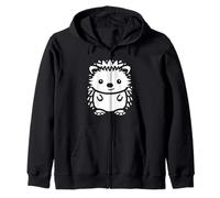 Amor Erizos Animales Pequeño y Divertido Simple Erizo Sudadera con Capucha