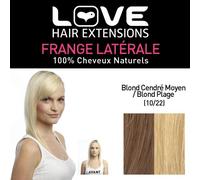 Amor Extensiones de cabello - IPL / FRK1 / QFC/ICM / 60 - termofibra (TM) - Clip-In Side Flequillo - Color 60 - Pure Blonde