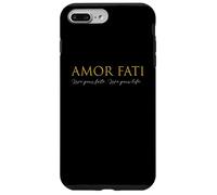 Amor Fati Love of Fate Filosofía estoica Cita latina Top Carcasa para iPhone 7 Plus/8 Plus