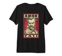 Amor Fati Nietzsche Filosofía Divertida Propaganda Fate Quote Camiseta Premium