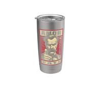 Amor Fati Nietzsche Filosofía Divertida Propaganda Fate Quote Vaso térmico de acero inoxidable de doble pared